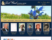 Tablet Screenshot of fredwoodfuneralhome.com